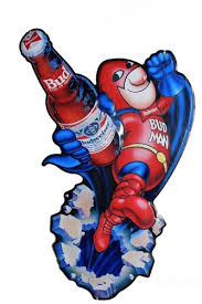 Budweiser Beer Grab Some Buds Metal Tin Tacker Sign Pre ...