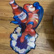 Vintage 1989 Budweiser Beer Sign Bud-Man for Sale in San ...