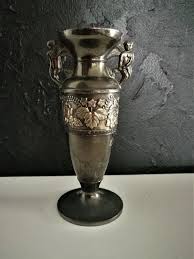 Buy Vintage Silver Plated Vase England , Decorative Silver ...