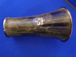 Danish Bronze Argentor RGTE Vase with Enamel DANISH Cost of Arms 1930s | eBay