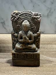 Antique Stone Carved Buddha Statue - Very Old, 4.1 x 2.1 ...