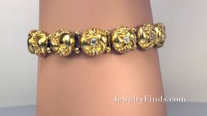 Antique Diamond Button Bracelet Victorian Circa 1890's .45ct t.w. Vintage Old European Cut Tennis Bracelet 18k Yellow Gold 6.5' Inch Wrist | Antique Vintage Estate Jewelry | Jewelry Finds