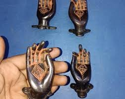 Set of 02 Pairs (04 Pieces) | Girl Hand Cabinet Pull | Brass ...