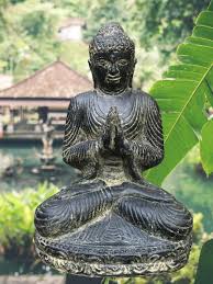Garden Buddha Statue Namaste Mudra 18" – Routes Gallery Inc