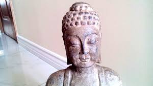 ANTIQUE CHINESE CARVED BASALT SANDSTONE BODHISATTVA BUDDHA STATUE 17"H 52 lb | eBay