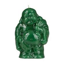 8 Inch Tall Green Buddha Of Happiness