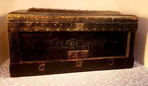 Antique Wooden Tool Chest E. H. Frederick Monogram Locking Top & Drawer No Key | eBay