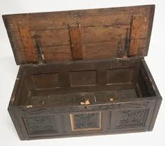 Sold at Auction: English or American Pilgrim Era Oak Blanket Chest