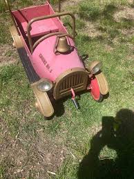 Vintage Full Size Pedal Car Fire Dept.truck Engine No. 5 ...