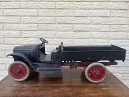 1920's BUDDY L PRESSED STEEL, CHAIN LIFT DUMP TRUCK | eBay