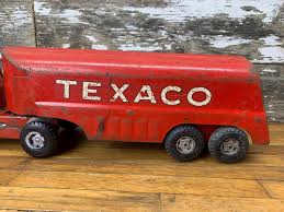1950s Red Buddy L Texaco Tanker Truck - Texaco Semi Truck and Trailer - Vintage Buddy L - Etsy