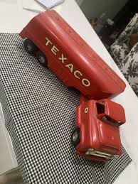 Vintage 1950 Buddy L Pressed Steel Texaco red truck 23 inches | eBay
