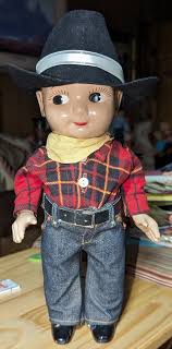 BUDDY LEE Original Lee Promotional Doll~Hat Bandana Flannel Jeans~Pre 1949 12.5" | eBay