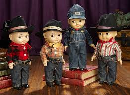 Collection, Four American "Buddy Lee" Dolls in Variation Original Costumes