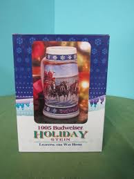 Budweiser Holiday Stein Beer 1995 "Lighting the Way Home ...