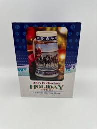 1995 Budweiser Holiday Stein "lighting the Way Home" - New ...