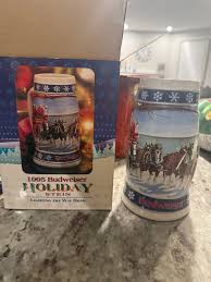 1995 Budweiser Holoday Stein | Mercari