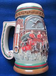 BUDWEISER holiday mug, stein, 1997, Anheuser-Busch, Clydesdales | eBay
