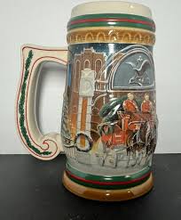1997 Budweiser Holiday Stein Home for the Holidays Collectible CS313 | eBay
