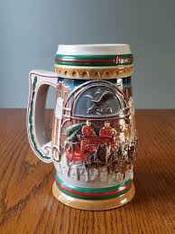 Budweiser Holiday Stein, 1997, #CS313, "Home for the Holidays ". | eBay Australia