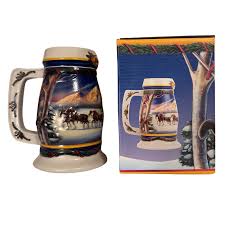Budweiser Beer Stein-Mug Holiday In The Mountains Series ...