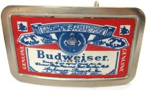 Vintage Budweiser Belt Buckle Western Style Classic Fisher ...