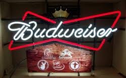 Budweiser Beer Outdoors Neon Sign