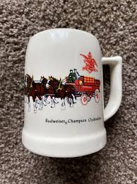 VINTAGE BUDWEISER CHAMPION CLYDESDALES 4 1/2" BEER STEIN ...