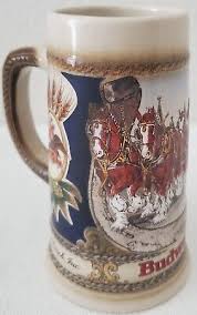 Vintage Budweiser Anheuser Busch Beer Stein Mug Staffel ...