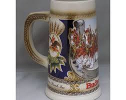 Vintage Budweiser Stein Clydesdales West Germany - Etsy