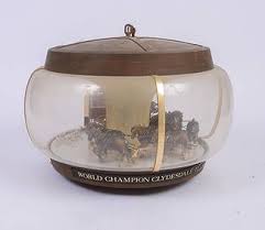 Budweiser World Champion Clydesdale Carousel Globe.