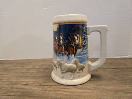 Beer Stein Budweiser Holiday 2005 in Box Clydesdale Christmas Collection | eBay