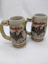 1983 Budweiser Clydesdales Stein Set of 2 - Etsy