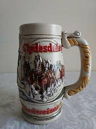 Collectible Set of 2 VTG 1983 Budweiser Stein Clydesdales Beer Mug Excellent | eBay