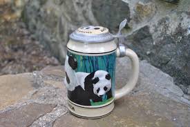 Giant Panda Budweiser Stein Endangered Species Barware Mug ...