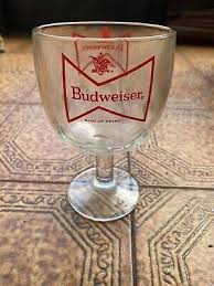 Vintage Budweiser “ King Of Beers” Beer Stemmed Glass/Goblet 16 oz | eBay