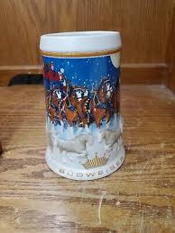 Beer Stein Budweiser Holiday 2005 in Box Clydesdale Christmas Collection | eBay