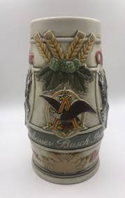 Budweiser Clydesdale Beer Stein Mug Ceramarte Made in Brazil ...