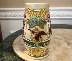 Ceramarte Budweiser Beer Holiday Christmas 1983 Stein ...
