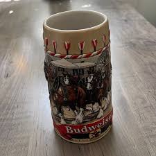Budweiser | Dining | 986 Budweiser Holiday Beer Stein Mug ...