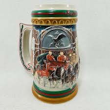 Vintage 1997 Budweiser Holiday Stein Christmas Mug Horse Rider Anheuser Cs313 Beer Brewery Ads Drinkware Barware Collector Collectible Rare - Etsy Hong Kong