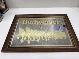 VTG 80s Budweiser Clydesdale Horses “King Of Beers” Gold ...