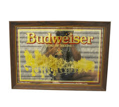 Vintage Budweiser Clydesdales Framed Mirror – Yesterday's Attic