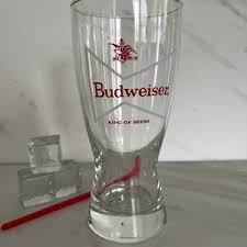Budweiser Vintage Beer Glass Anheuser Busch and Co. Rare White Bow Tie 1960/70 - Etsy