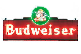 Lot - Vintage Anheuser Busch Budweiser Neon Sign Total ...