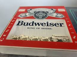 Vintage Budweiser Cold Beer/ Clydesdale Sign 30”x10 1/2” | eBay