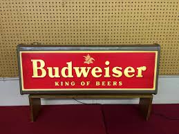 Lot 52: Fantastic Vintage Budweiser King of Beers Light - Van Metre Auction