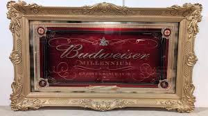 Sold at Auction: Vintage large Budweiser Mirror