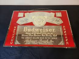 Vintage Budweiser Mirror Advertisements - Etsy