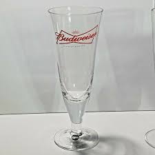 Budweiser Crown Bow Tie Logo Pilsner Style Beer Glass 2006 8 ...